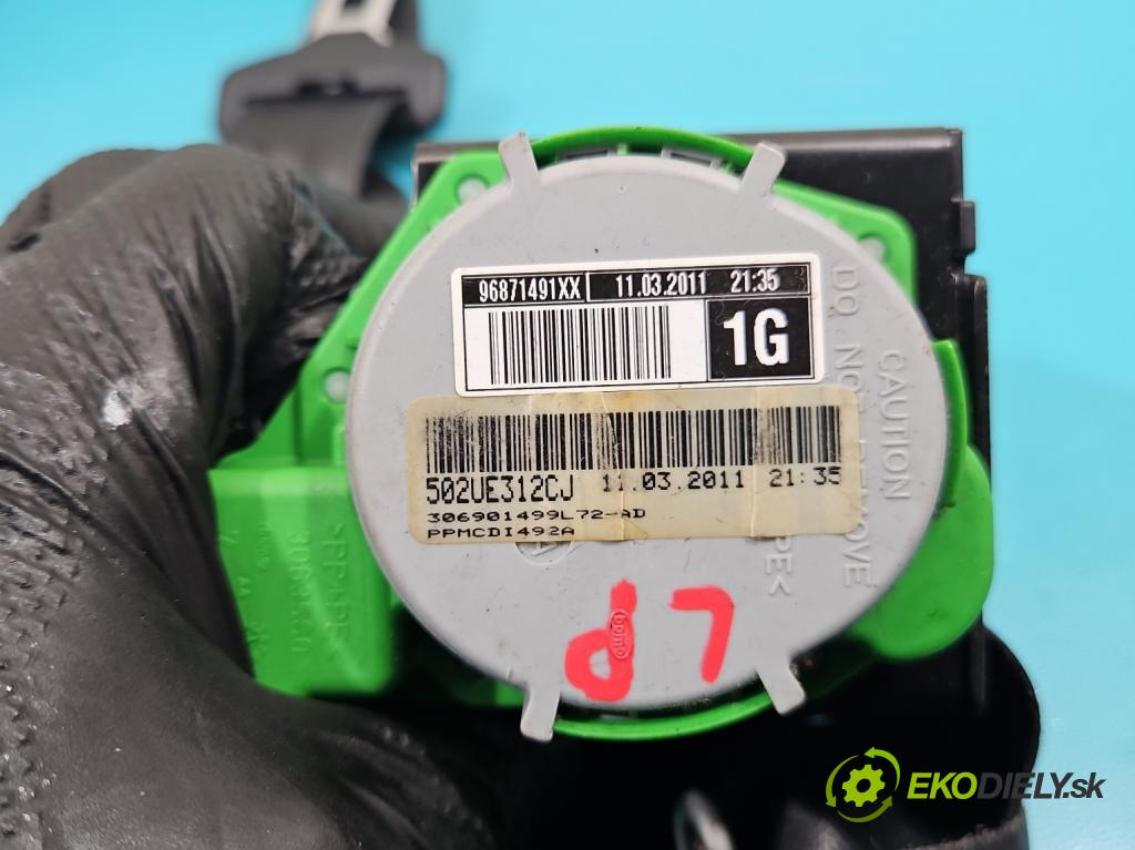 Citroen C4 II 2010-2017 1.4 16V 95 HP manual 70 kW 1397 cm3 5- pas bezpečnosť: predné ľavý 96871491XX