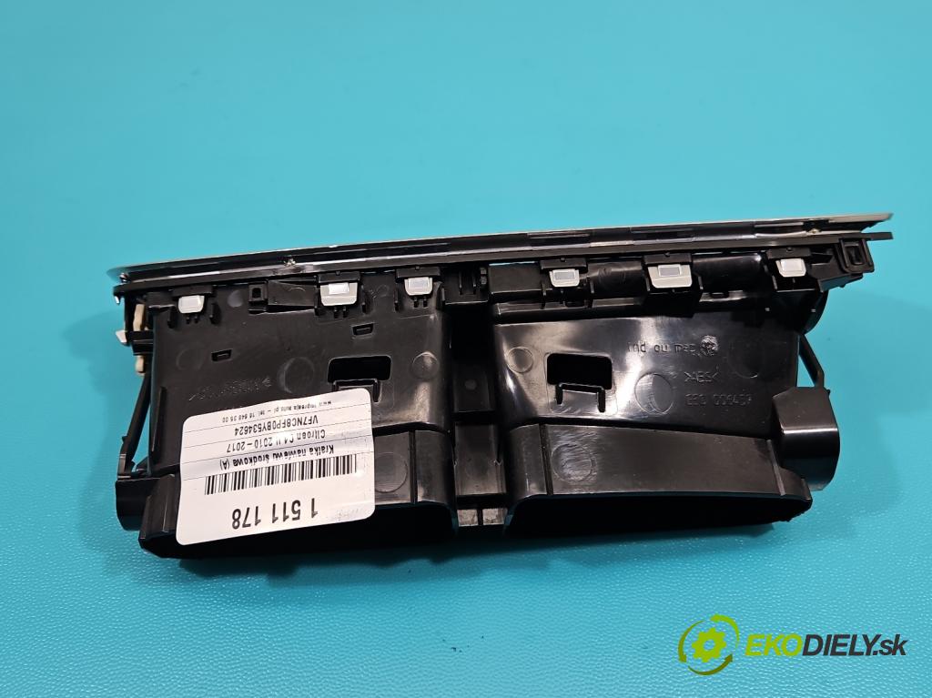 Citroen C4 II 2010-2017 1.4 16V 95 HP manual 70 kW 1397 cm3 5- Mřížka: kúrenia stredová 9676609977 (Mriežka kúrenia (fukár))