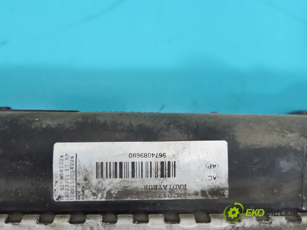 Citroen C4 II 2010-2017 1.4 16V 95 hp manual 70 kW 1397 cm3 5- Chladič vody  (Vodní chladič)