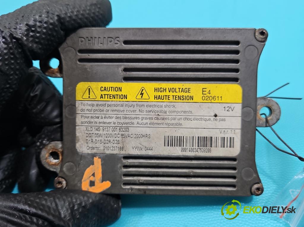 Ford Focus Mk2 2004-2011 2.0 tdci 136 HP manual 100 kW 1997 cm3 5- střídač: xenon 1459137001 (Riadiaca jednotka xenónu)