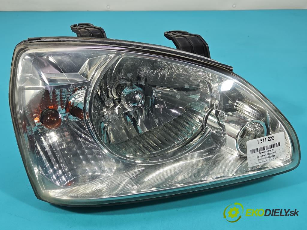 Kia Carens II 2002-2006 1.8 16V 126 HP manual 93 kW 1793 cm3 5- Reflektor: pravý 0K2FA51020 (Svetlo predné pravé)