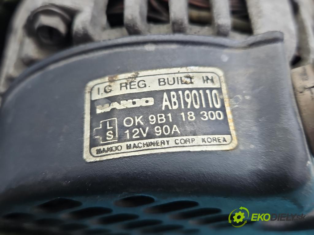 Kia Carens II 2002-2006 1.8 16V 126 HP manual 93 kW 1793 cm3 5- Alternator AB190110 (Alternátor)