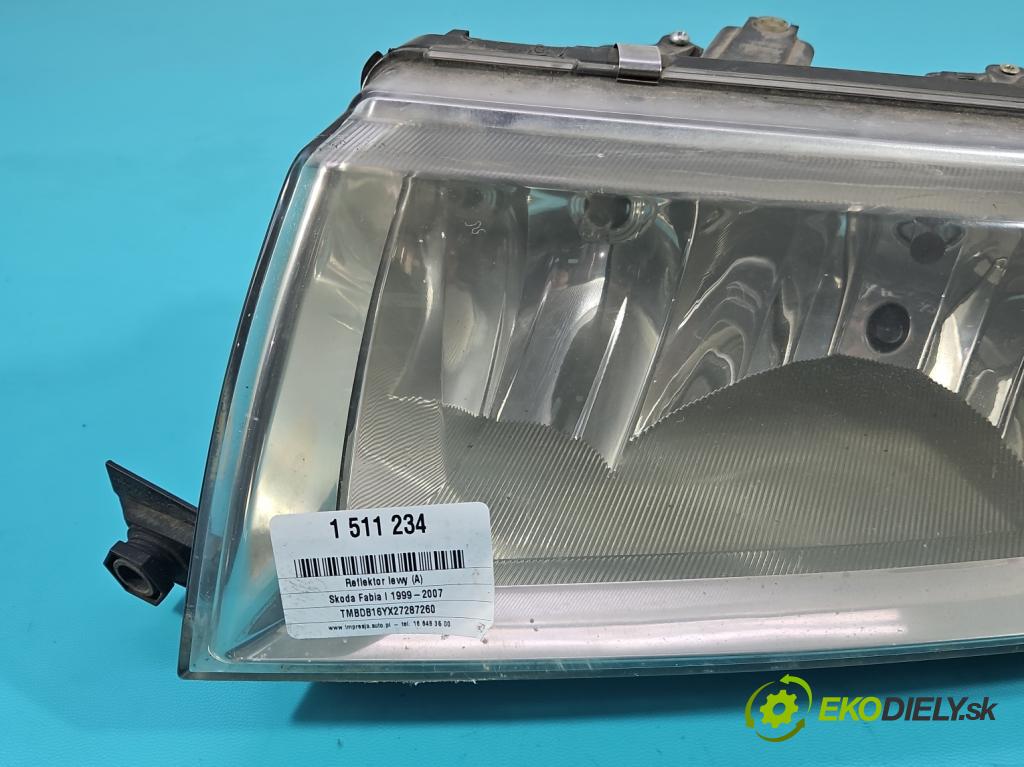 Skoda Fabia I 1999-2007 1.4 mpi 68 HP manual 50 kW 1397 cm3 4- Reflektor: ľavý  (Kľučka dverí ostatné)