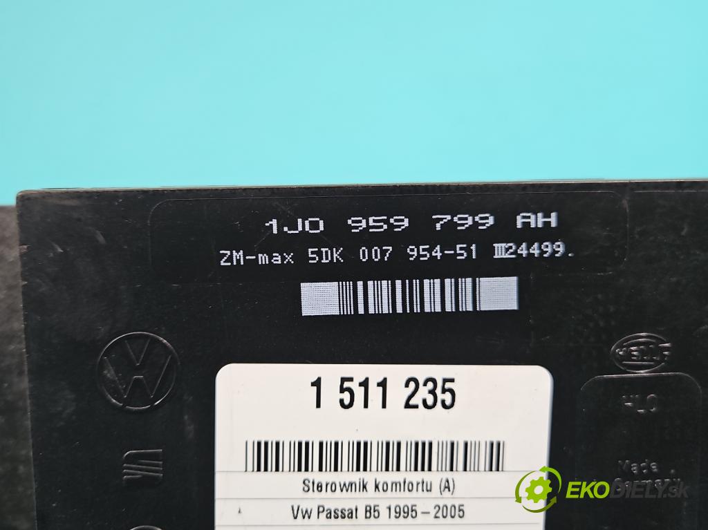 Vw Passat B5 1995-2005 1.9 tdi 116 HP manual 85 kW 1896 cm3 5- riadiaca jednotka komfortu 1J0959799AH
