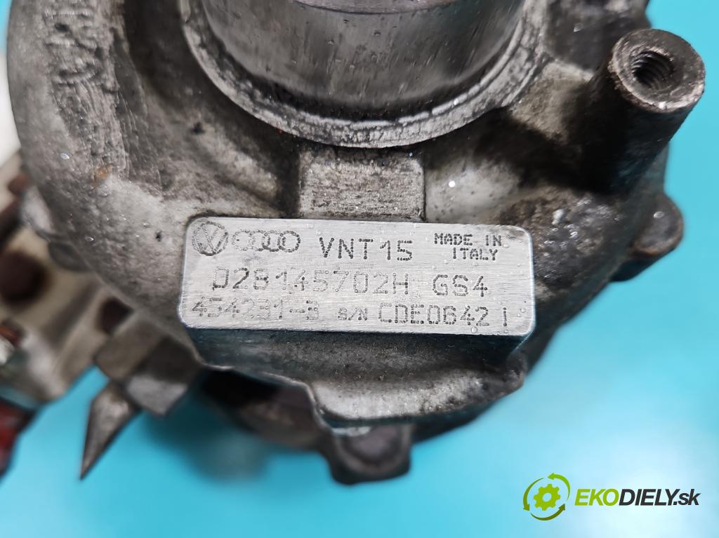 Vw Passat B5 1995-2005 1.9 tdi 116 HP manual 85 kW 1896 cm3 5- turbodúchadlo, turbo 454231-3 (Turbodúchadlo (kompletné))