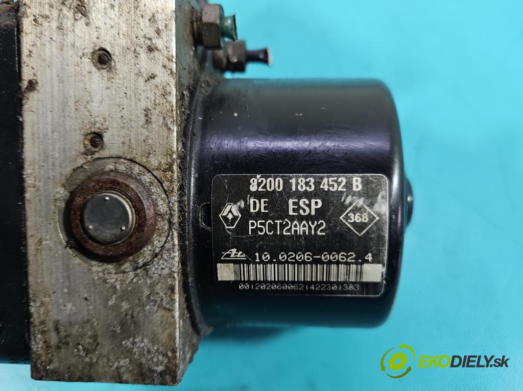 Renault Laguna II 2001-2007 1.9 dci 120 HP manual 88 kW 1870 cm3 5- čerpadlo abs 8200183452B (Pumpa ABS)