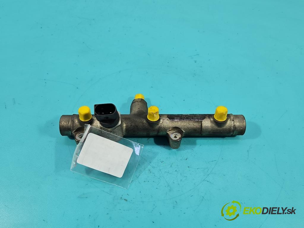 Audi A8 D3 2002-2009 3.0 tdi 232KM automatic 171 kW 2967 cm3 4- lišta vstrekovacia 059130089D (Vstrekovacia lišta)