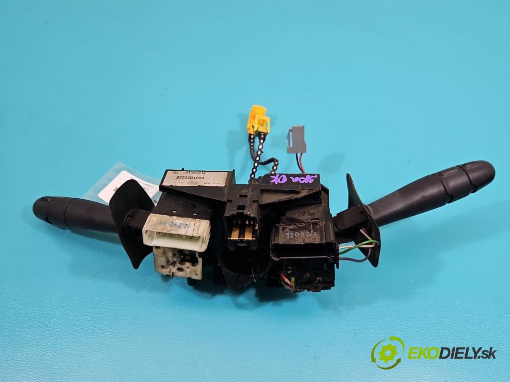Renault Clio II 1998-2012 1,2.0 16V 75 HP manual 55 kW 1149 cm3 5- prepínač komplex: 8200204068 (Prepínacie páčky pod volantom)