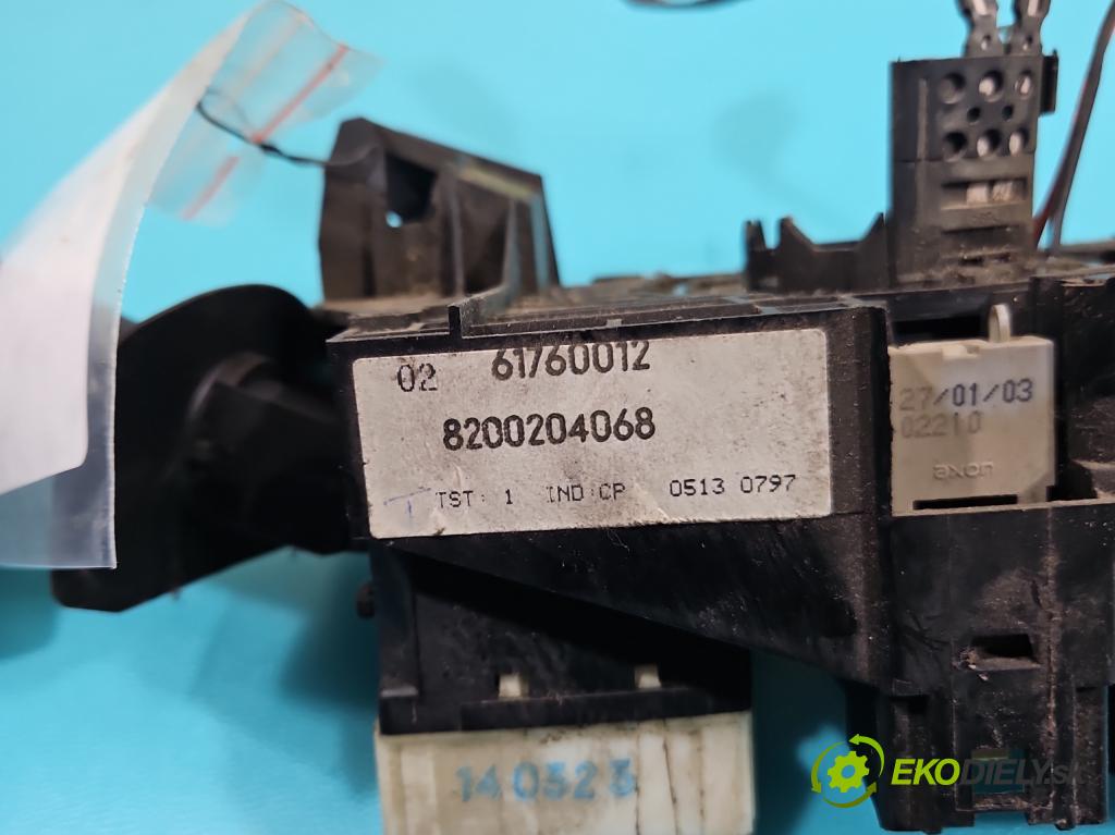 Renault Clio II 1998-2012 1,2.0 16V 75 HP manual 55 kW 1149 cm3 5- prepínač komplex: 8200204068 (Prepínacie páčky pod volantom)