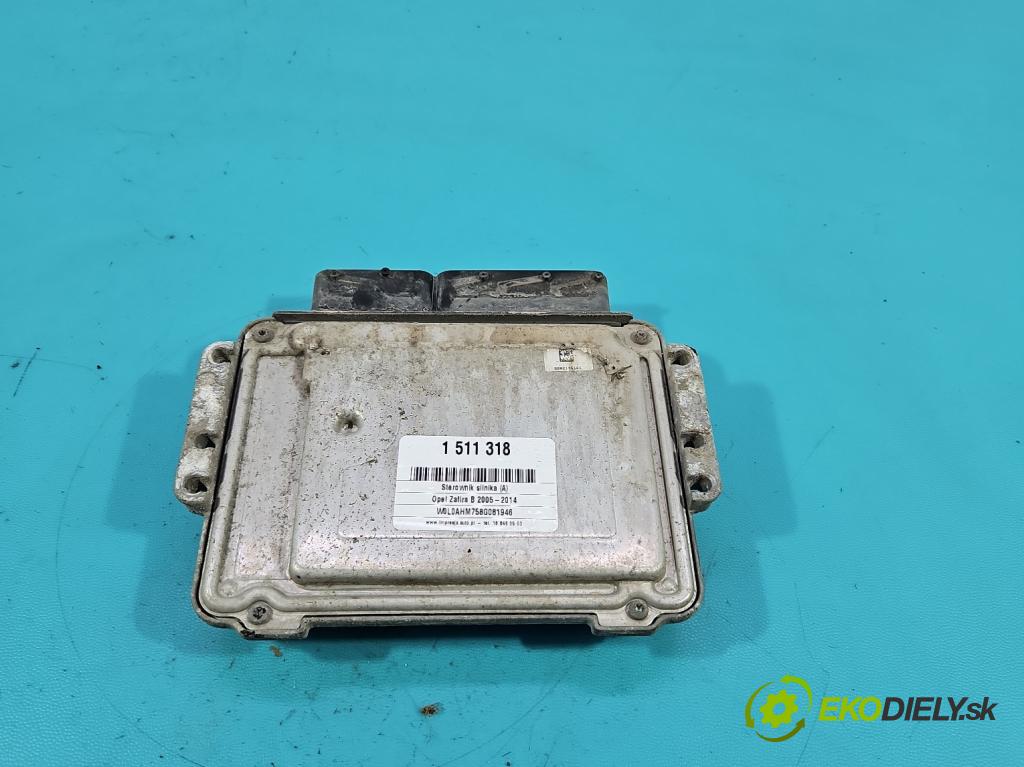 Opel Zafira B 2005-2014 1.9 cdti 120 HP manual 88 kW 1910 cm3 5- riadiaca jednotka motora 0281014452
