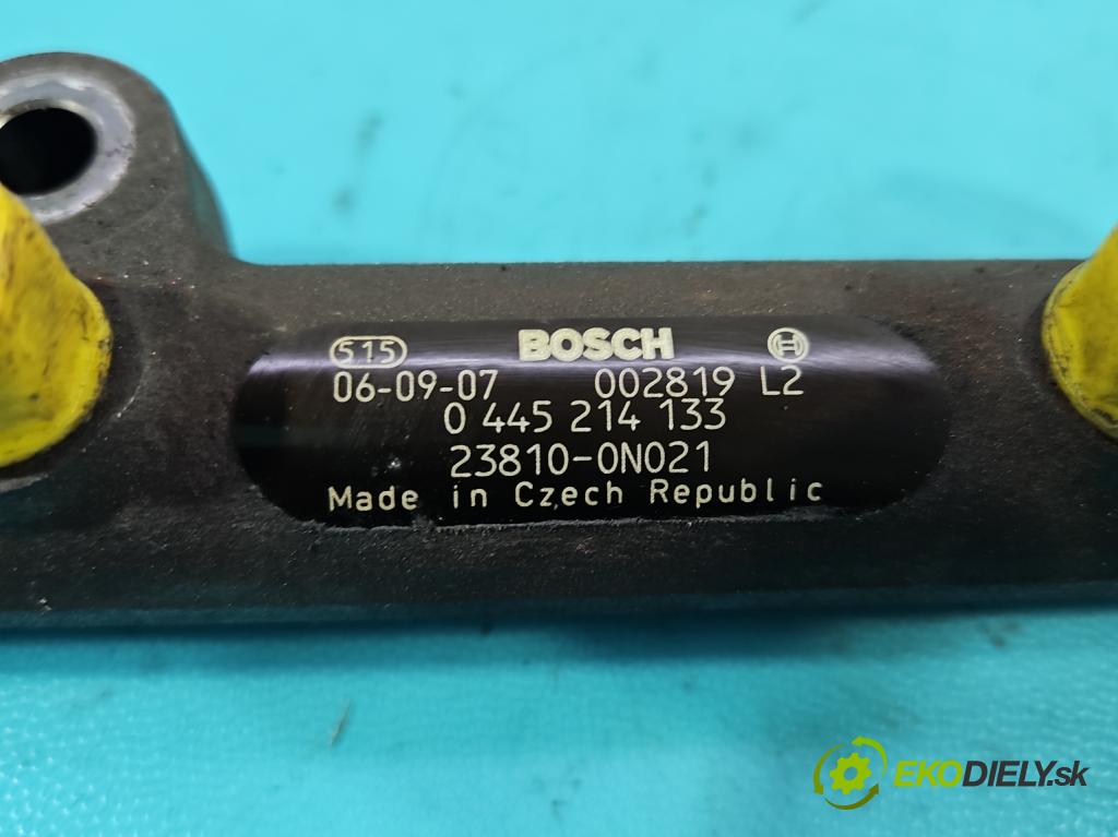 Toyota Yaris II 2005-2011 1.4 D4D 90 HP automatic 66 kW 1364 cm3 5- lišta vstrekovacia 0445214133 (Vstrekovacia lišta)
