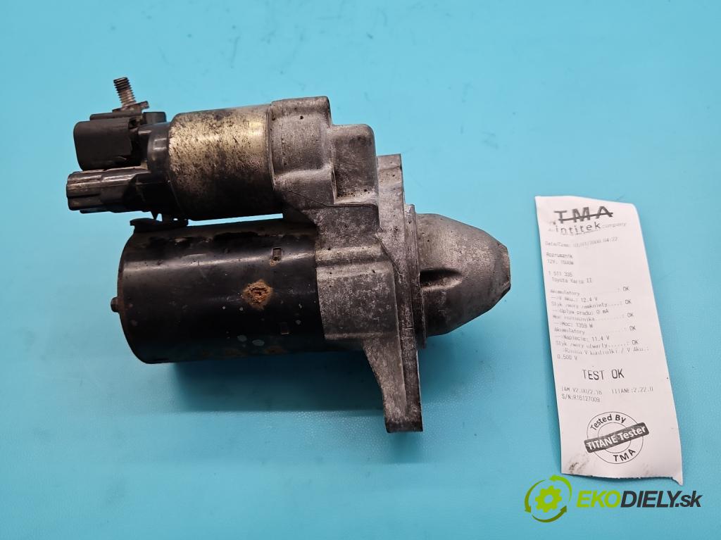Toyota Yaris II 2005-2011 1.4 D4D 90 hp automatic 66 kW 1364 cm3 5- startér: 0001107441 (Startér)