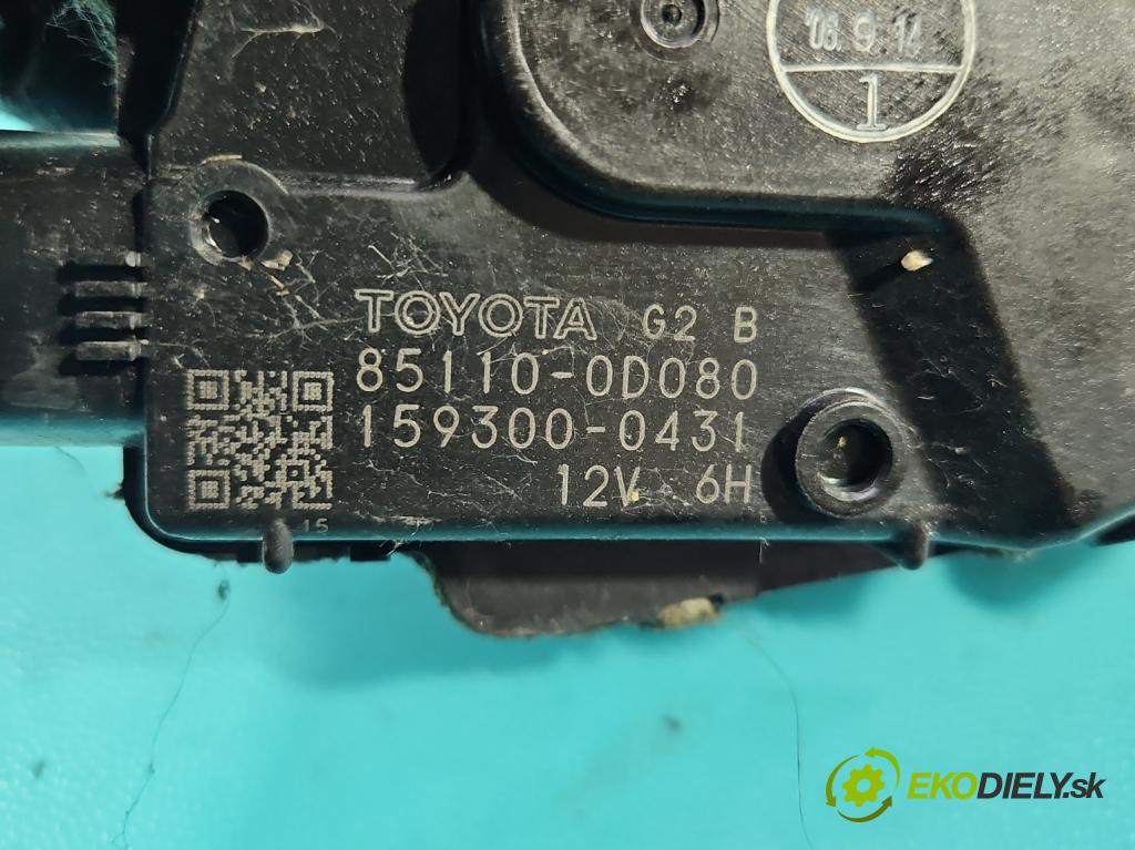 Toyota Yaris II 2005-2011 1.4 D4D 90 HP automatic 66 kW 1364 cm3 5- motor stieračov predné 85110-0D080