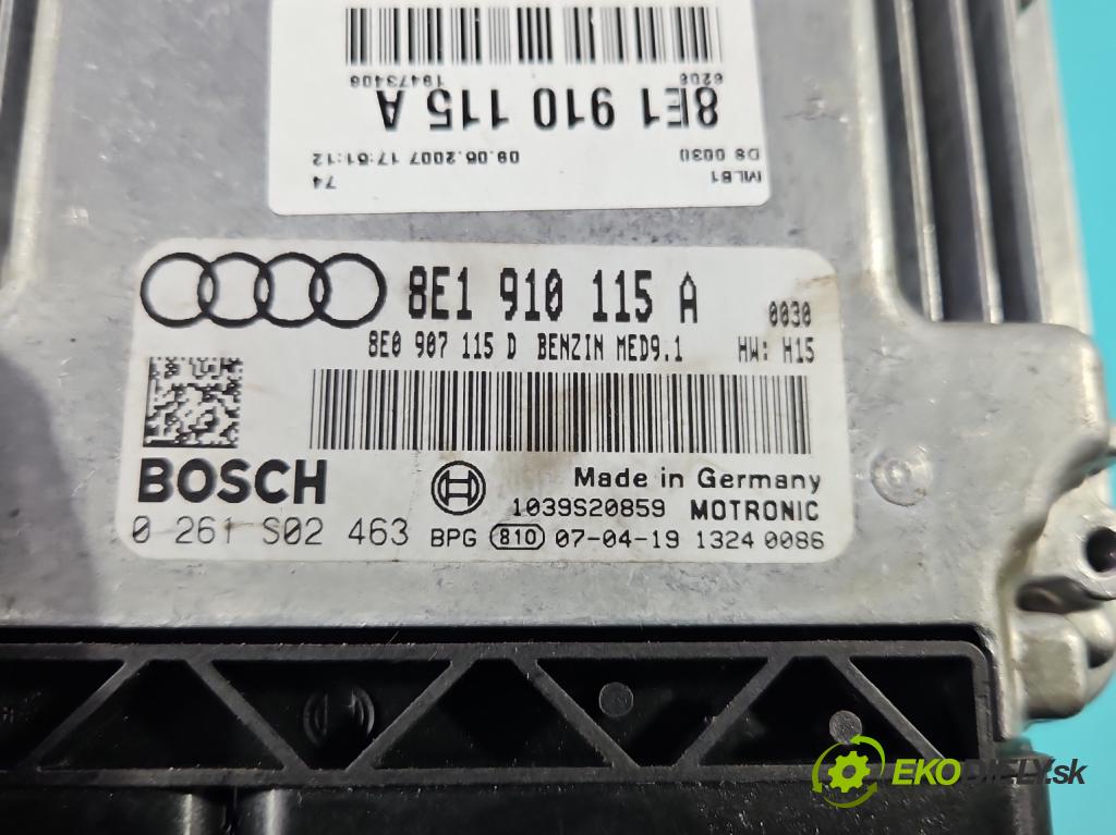 Audi A4 B7 2004-2008 2.0 TFSI 200 HP manual 147 kW 1984 cm3 5- riadiaca jednotka motora 8E1910115A