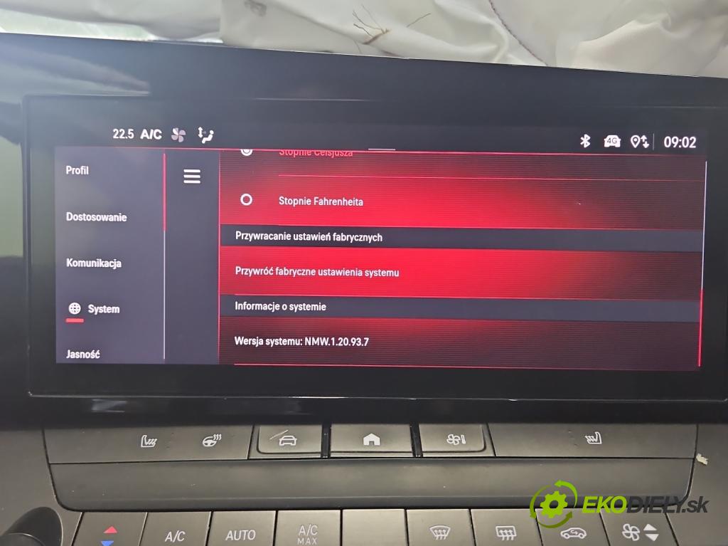 Opel Astra VI 2022- 1.5 cdti 131 HP manual 96 kW 1499 cm3 5- Zobrazit: 9837721380 (Prístrojová doska)