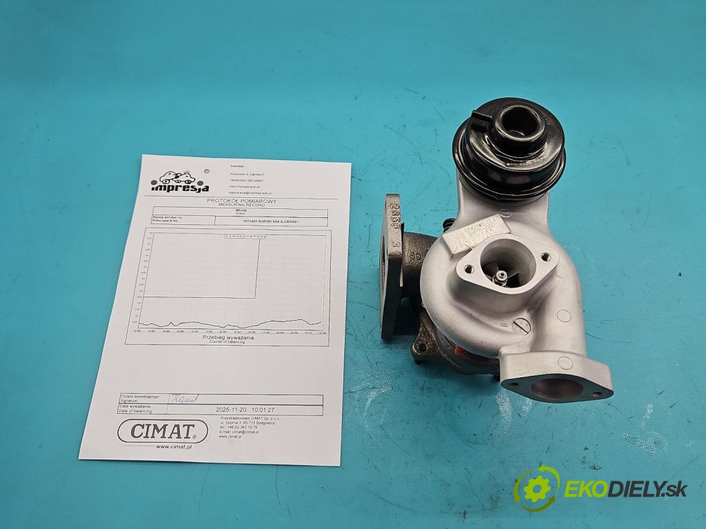 Suzuki SX4 S-Cross 2013-2021 1.4 T 140 HP manual 103 kW 1373 cm3 5- turbodúchadlo, turbo repasovaná 49172-04020