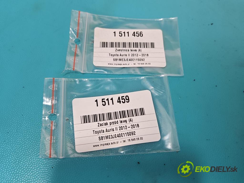 Toyota Auris II 2012-2018 1.6 16V 132  HP manual 97 kW 1598 cm3 5- náboj ľavé  (Náboj kolesa)