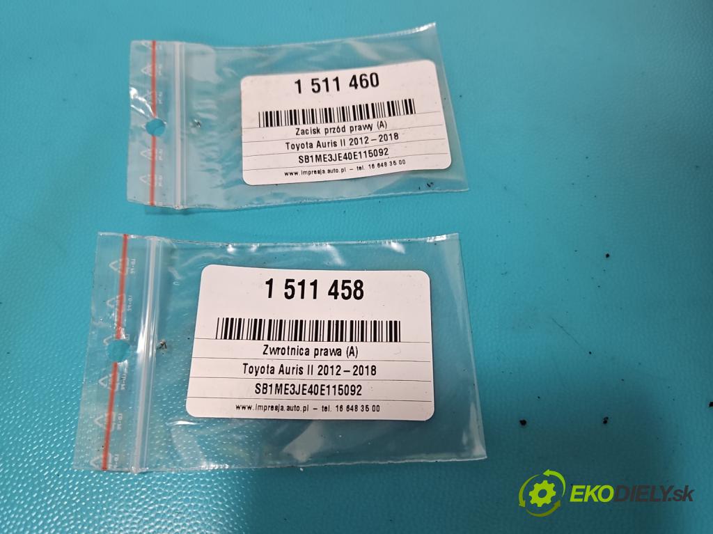 Toyota Auris II 2012-2018 1.6 16V 132  HP manual 97 kW 1598 cm3 5- náboj pravé  (Náboj kolesa)