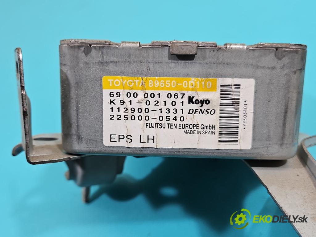 Toyota Yaris II 2005-2011 1.4 D4D 90 HP automatic 66 kW 1364 cm3 5- riadiaca jednotka ostatné 89650-0D110