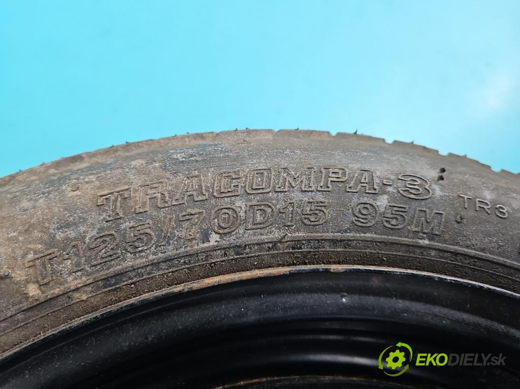 Toyota Yaris II 2005-2011 1.4 D4D 90 HP automatic 66 kW 1364 cm3 5- koleso rezervne 15"