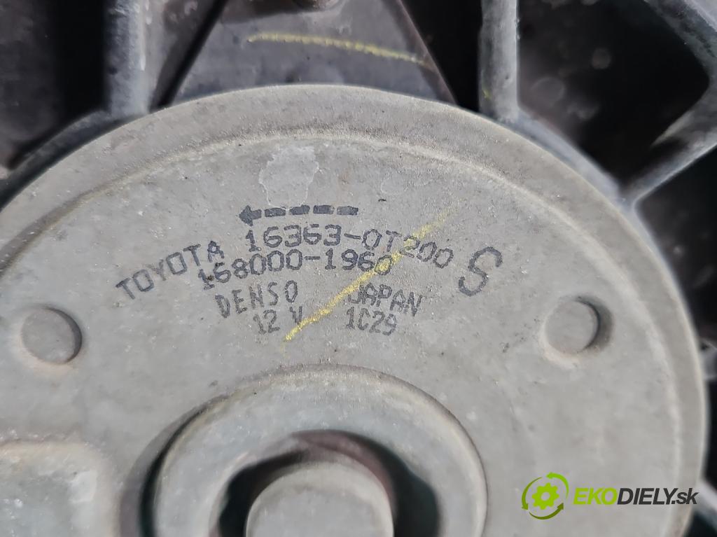 Toyota Corolla E21 2019- 1.8 16V 98 hp automatic 72 kW 1798 cm3 4- ventilátor chladič 16363-0T200