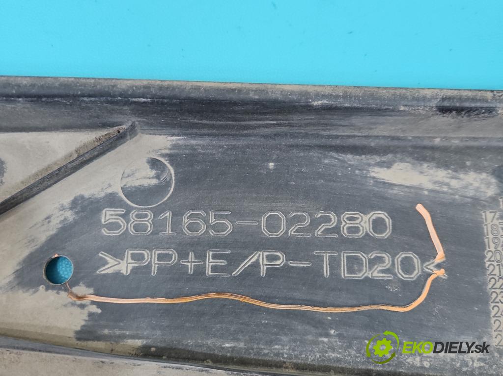 Toyota Corolla E21 2019- 1.8 16V 98 hp automatic 72 kW 1798 cm3 4- kryt plastová 58165-02280