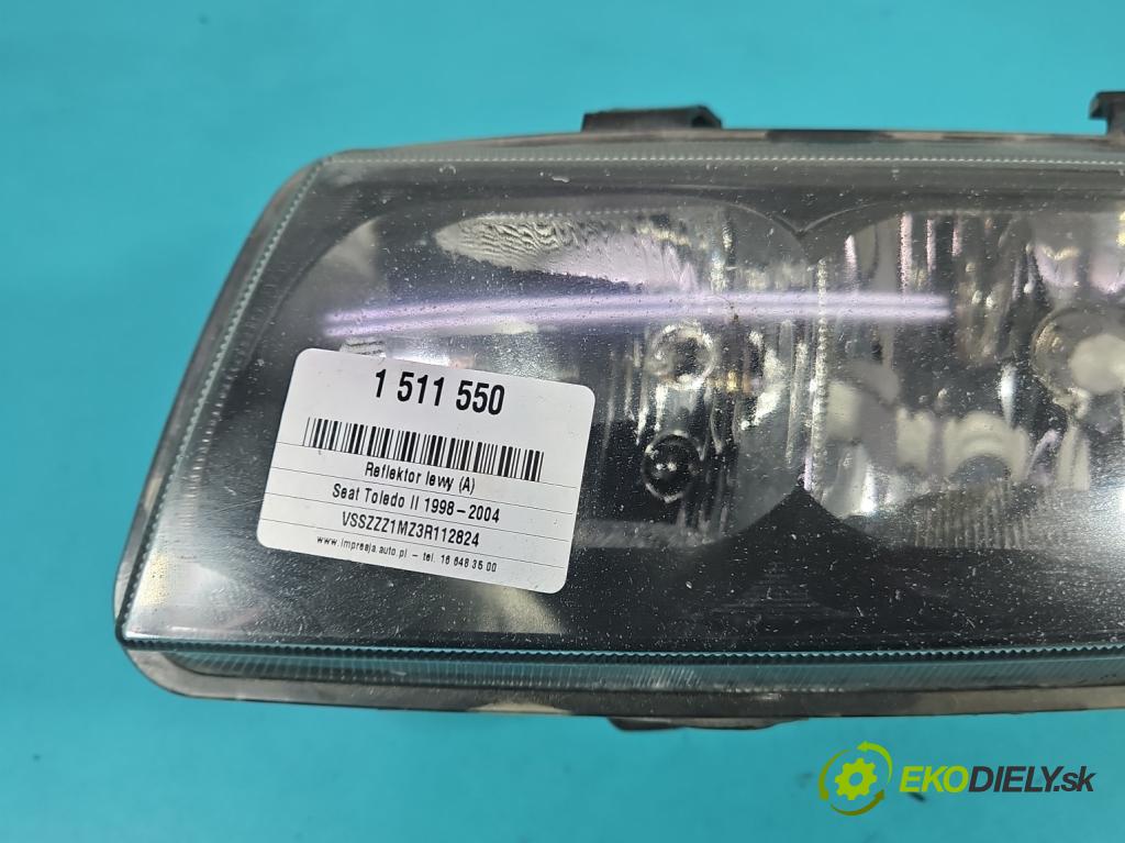 Seat Toledo II 1998-2004 1.9 tdi 110 HP manual 81 kW 1896 cm3 4- Reflektor: ľavý  (Kľučka dverí ostatné)