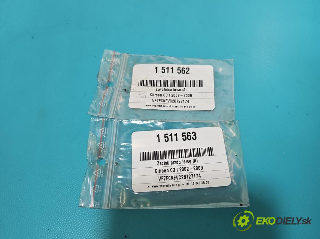 Citroen C3 I 2002-2009 1.4 8v 73 HP manual 54 kW 1360 cm3 5- náboj ľavé  (Náboj kolesa)