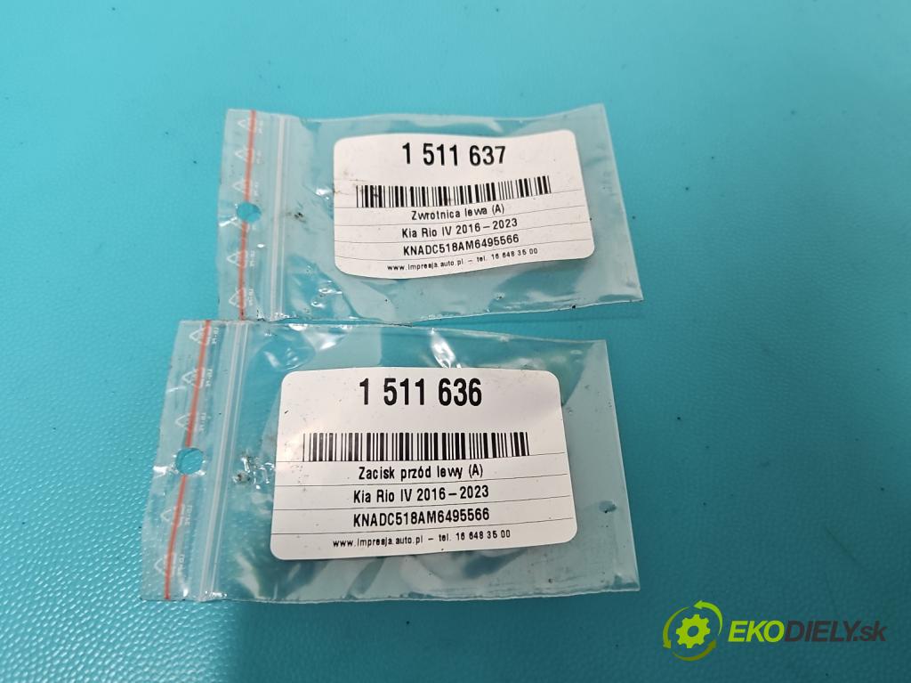 Kia Rio IV 2016-2023 1.2 16V 84KM manual 61.8 kW 1197 cm3 5- náboj ľavé  (Náboj kolesa)