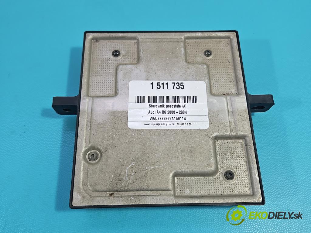 Audi A4 B6 2000-2004 2.0 20v (ALT) 131 HP manual 96 kW 1984 cm3 5- riadiaca jednotka ostatné 8E0907279C