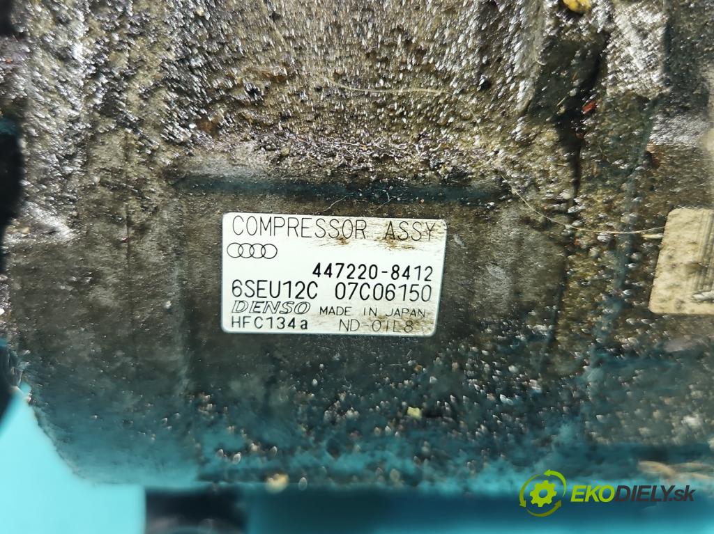 Audi A4 B6 2000-2004 2.0 20v (ALT) 131 HP manual 96 kW 1984 cm3 5- Kompresor: klimatizácie 447220-8412 (Kompresor klimatizácie)