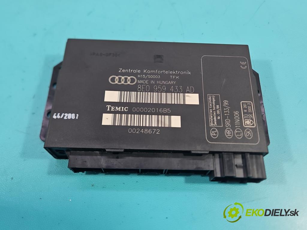 Audi A4 B6 2000-2004 2.0 20v (ALT) 131 HP manual 96 kW 1984 cm3 5- riadiaca jednotka komfortu 8E0959433AD