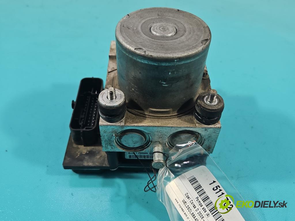 Opel Corsa D 2006-2014 1.3 cdti 75 hp manual 55 kW 1248 cm3 5- čerpadlo abs 0265230332 (Pumpa ABS)