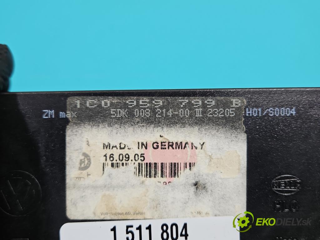Vw Passat B5 1995-2005 1.9 tdi 101 HP manual 74 kW 1896 cm3 5- riadiaca jednotka komfortu 1C0959799B