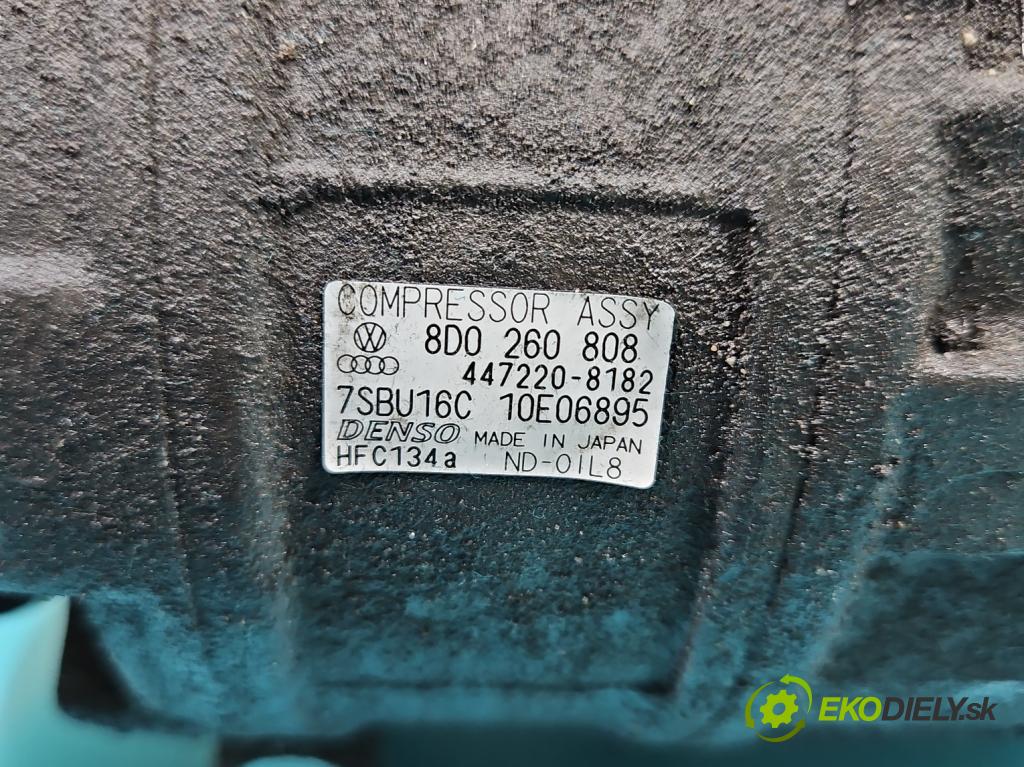 Vw Passat B5 1995-2005 1.9 tdi 101 HP manual 74 kW 1896 cm3 5- Kompresor: klimatizácie 8D0260808 (Kompresor klimatizácie)