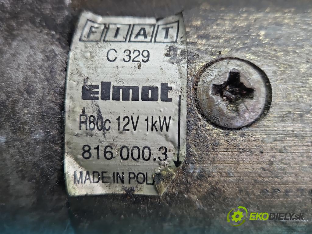 Fiat Seicento 0.9 39 HP manual 29 kW 899 cm3 3- štartér 8160003 (Štartér)