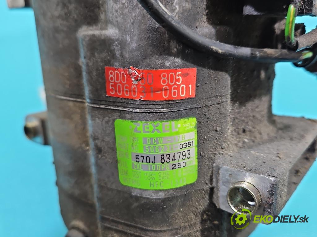 Audi A4 B5 1994-2001 1.8 20V 125 HP manual 92 kW 1781 cm3 4- Kompresor: klimatizácie 8D0260805D (Kompresor klimatizácie)