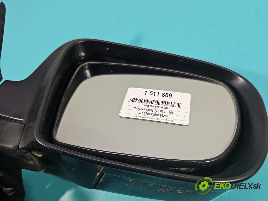 Subaru Legacy IV 2004-2009 2.0 B boxer 137 hp manual 101 kW 1994 cm3 5- zpětné zrcátko pravé  (Klika dveří ostatní)