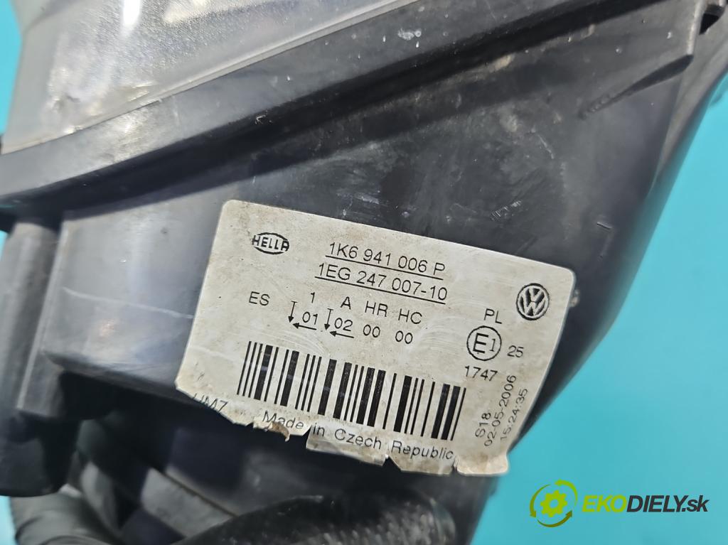Vw Jetta V 2005-2010 1.9 tdi 105 HP manual 77 kW 1896 cm3 4- Reflektor: pravý 1K6941006P (Svetlo predné pravé)