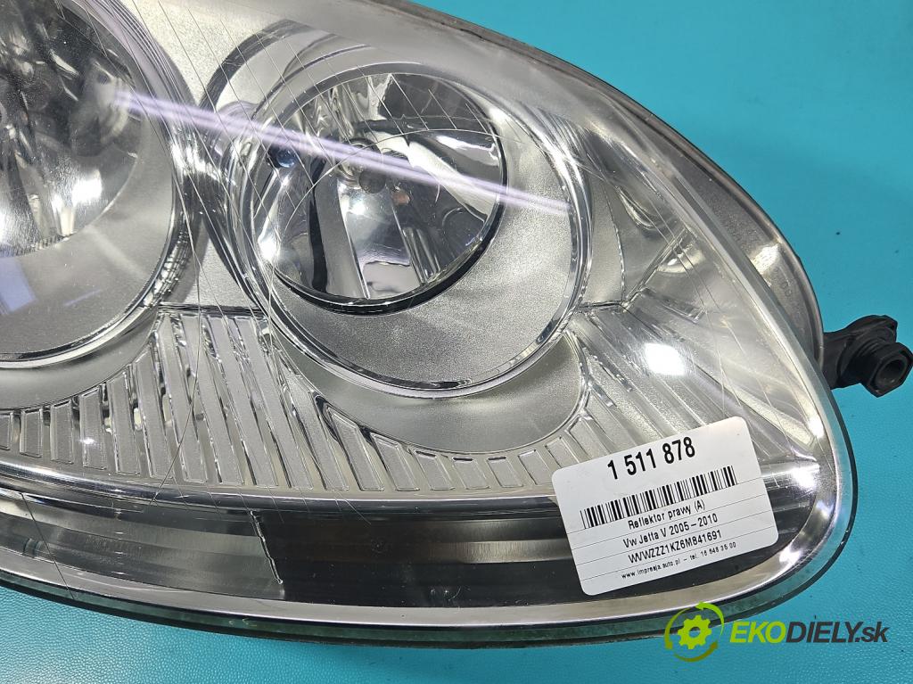 Vw Jetta V 2005-2010 1.9 tdi 105 HP manual 77 kW 1896 cm3 4- Reflektor: pravý 1K6941006P (Svetlo predné pravé)