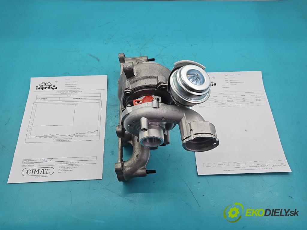 Vw Jetta V 2005-2010 1.9 tdi 105 hp manual 77 kW 1896 cm3 4- Turbodmychadlo repasováno 751851-1