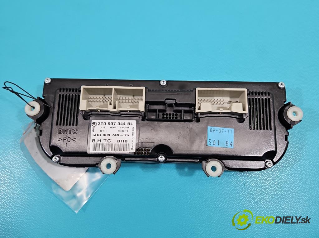 Skoda Yeti 2009-2017 1.2 TSI 105 hp manual 77 kW 1197 cm3 5- palubní deska panel topení 3T0907044BL