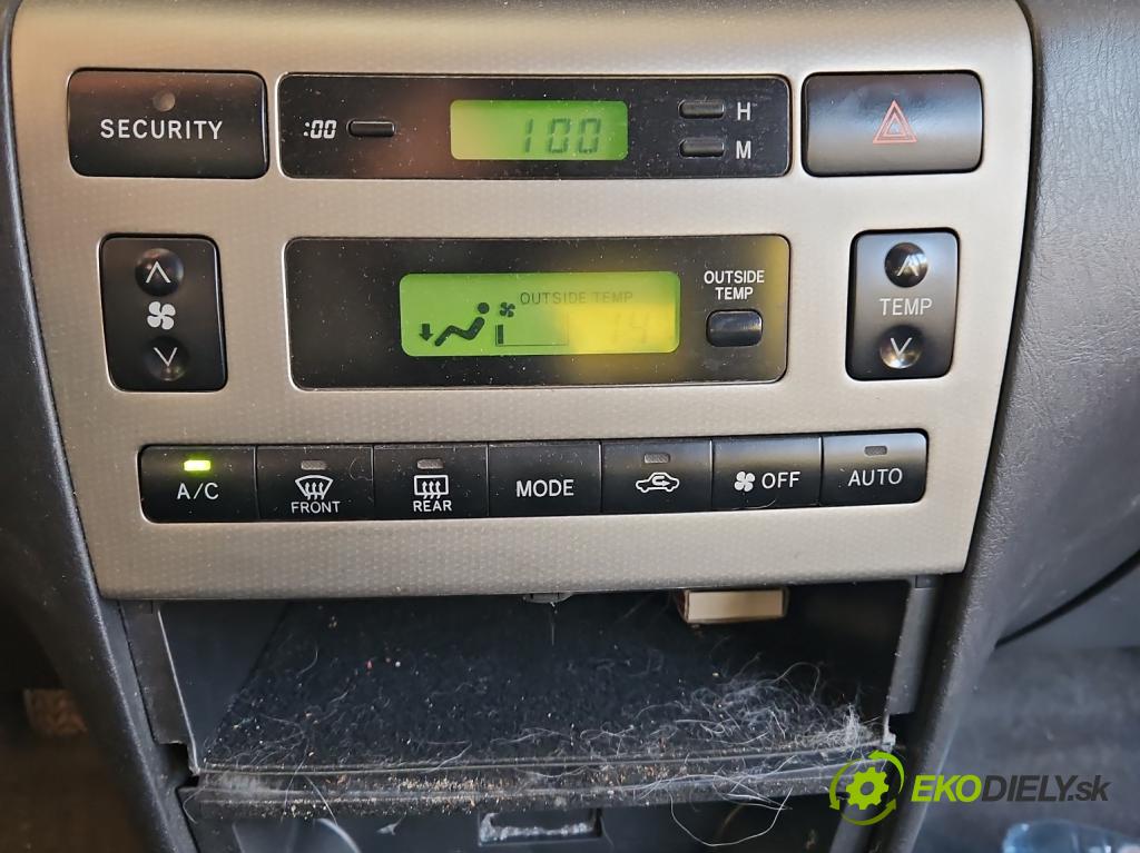 Toyota Corolla E12 2001-2009 1.6 vvti 110 hp manual 81 kW 1598 cm3 5- palubní deska panel topení 88650-13050