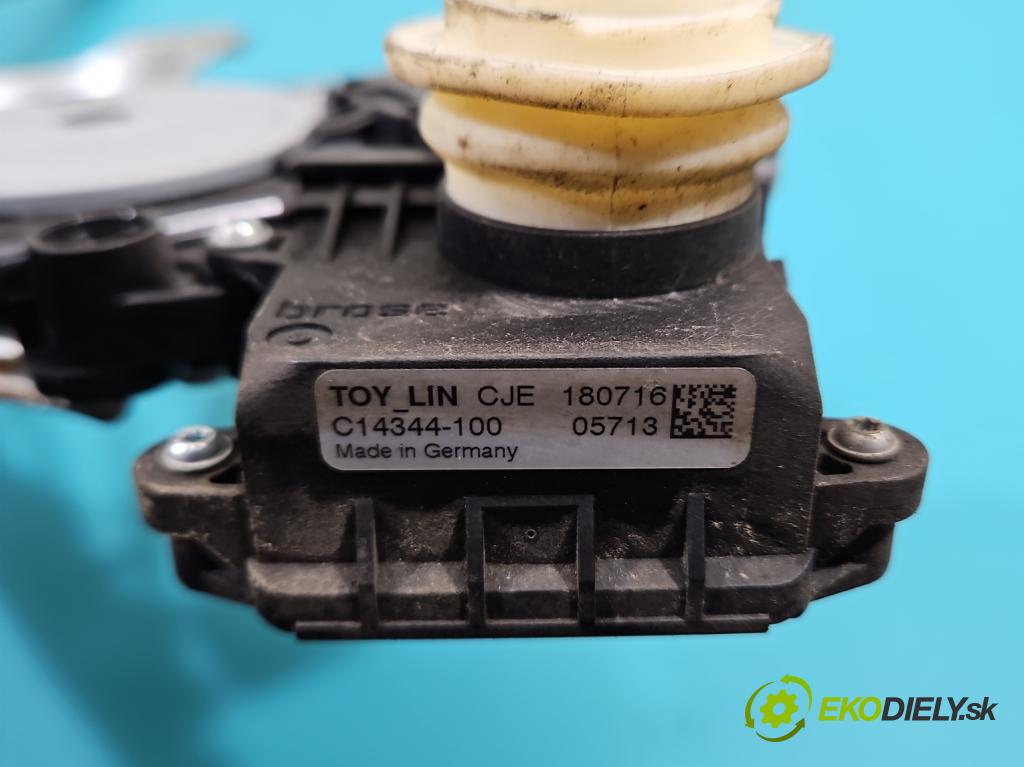 Toyota Auris II 2012-2018 1.6 16V 132 hp manual 97 kW 1598 cm3 5- mechanismus stahování přední levý 85702-02020