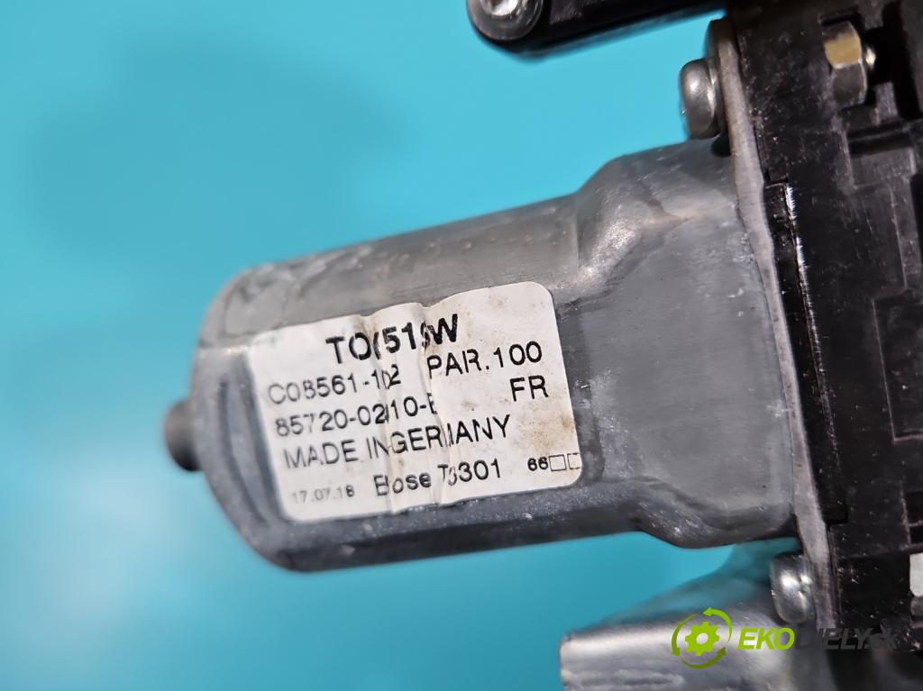 Toyota Auris II 2012-2018 1.6 16V 132 hp manual 97 kW 1598 cm3 5- mechanismus stahování přední levý 85702-02020