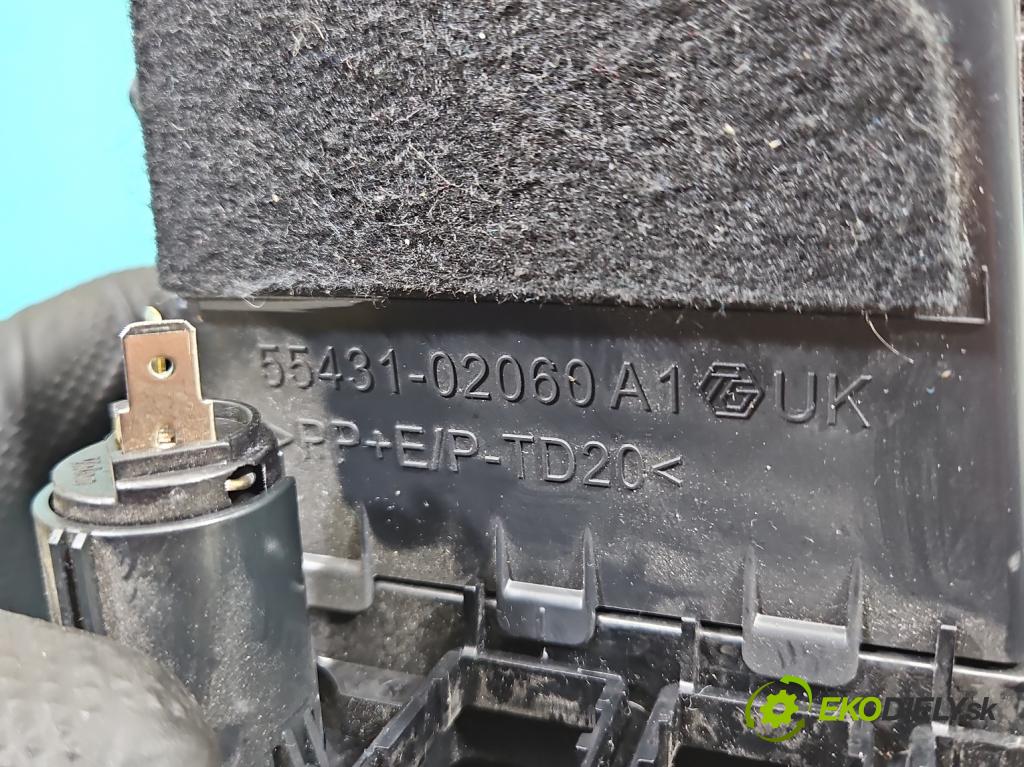 Toyota Auris II 2012-2018 1.6 16V 132 hp manual 97 kW 1598 cm3 5- kastlík 55431-02060A1