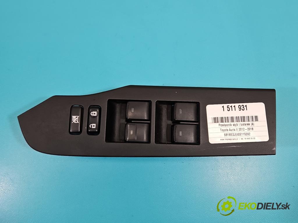 Toyota Auris II 2012-2018 1.6 16V 132 hp manual 97 kW 1598 cm3 5- Přepínač oken zpětných zrcátek 74232-02E20
