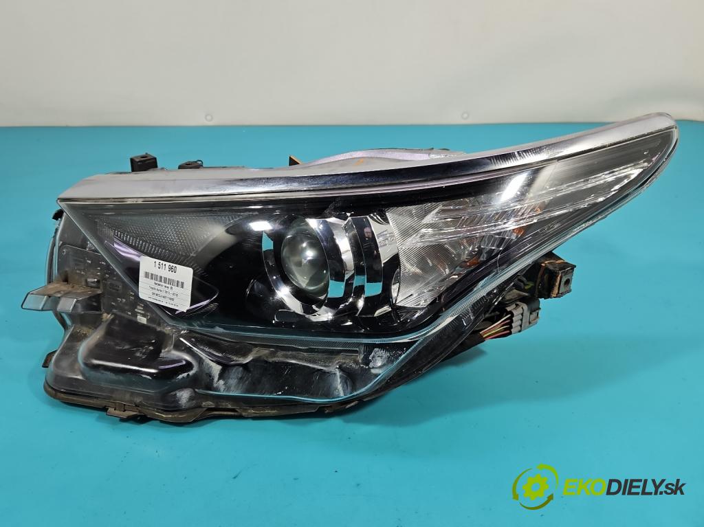 Toyota Auris II 2012-2018 1.6 16V 132 hp manual 97 kW 1598 cm3 5- světlo levý 81150-02K30 (Klika dveří ostatní)