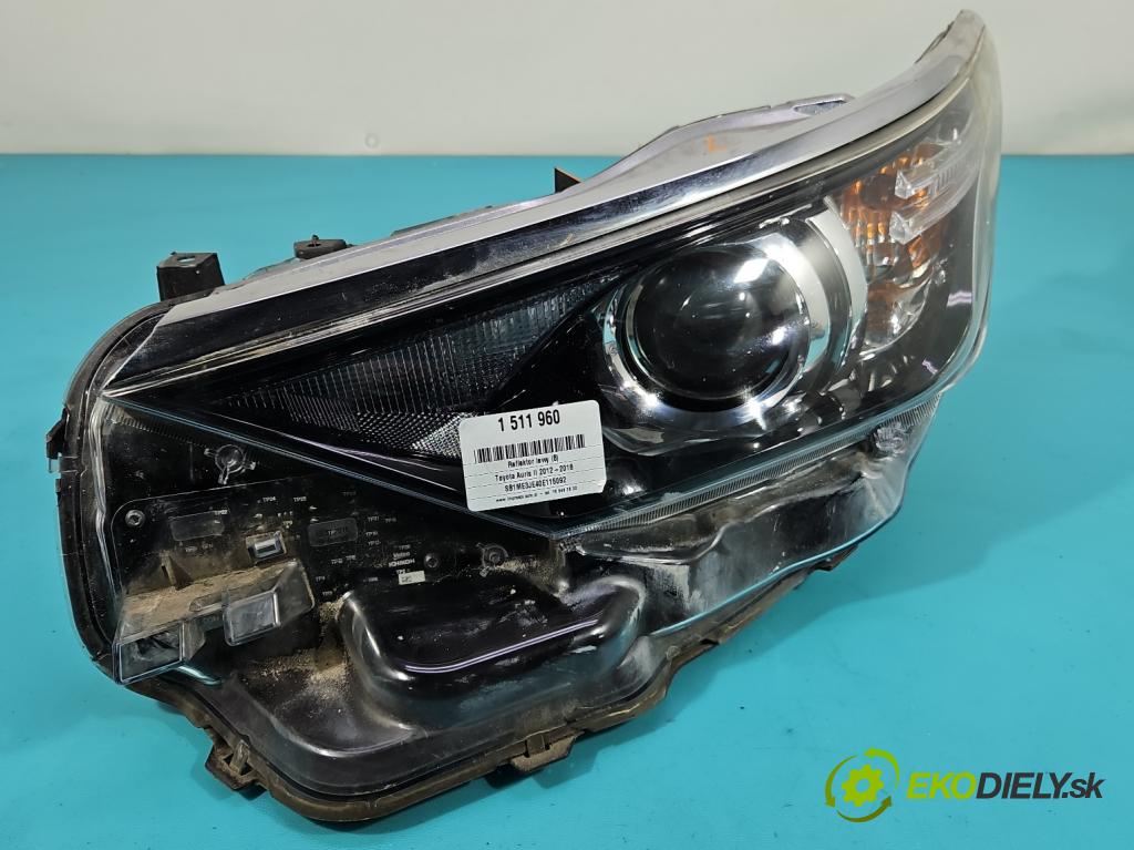 Toyota Auris II 2012-2018 1.6 16V 132 hp manual 97 kW 1598 cm3 5- světlo levý 81150-02K30 (Klika dveří ostatní)