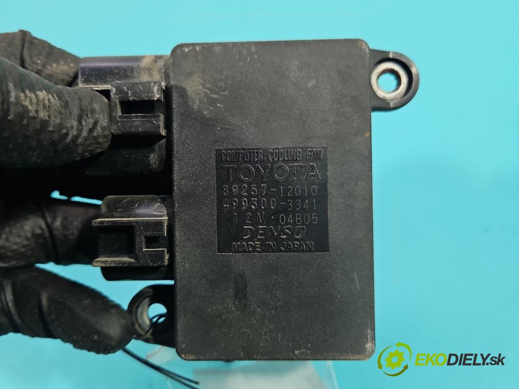 Toyota Auris II 2012-2018 1.6 16V 132  HP manual 97 kW 1598 cm3 5- Relé: ventilátoru 89257-12010